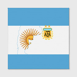 Холст квадратный Сборная Аргентины, цвет: 3D-принт — фото 2