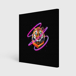 Холст квадратный Тигр, цвет: 3D-принт
