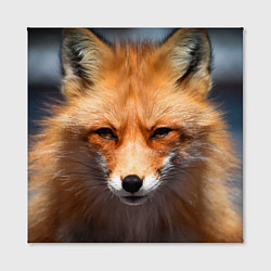 Холст квадратный Хитрая лисица, цвет: 3D-принт — фото 2