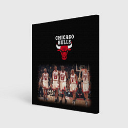 Холст квадратный CHICAGO BULLS 3, цвет: 3D-принт