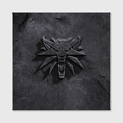 Холст квадратный THE WITCHER КАМЕНЬ ЛОГО, цвет: 3D-принт — фото 2
