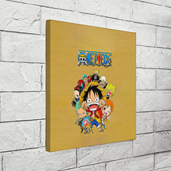 Холст квадратный Персонажи One Piece Большой куш, цвет: 3D-принт — фото 2
