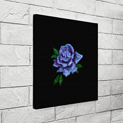 Холст квадратный Сапфировая роза, цвет: 3D-принт — фото 2