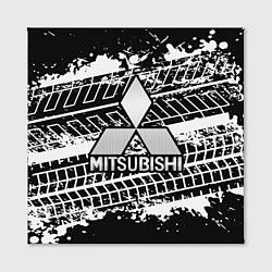 Холст квадратный MITSUBISHI СЛЕДЫ ШИН, цвет: 3D-принт — фото 2