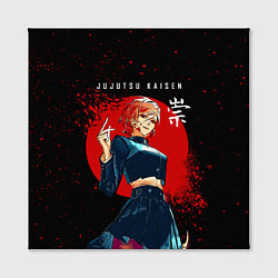 Холст квадратный Кугисаки Нобара, цвет: 3D-принт — фото 2