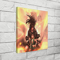 Холст квадратный Хяккимару Такебо Дороро Z, цвет: 3D-принт — фото 2