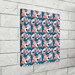 Холст квадратный Покер, цвет: 3D-принт — фото 2