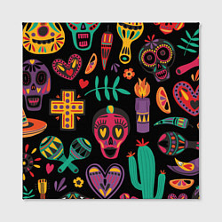 Холст квадратный Весёлый Хэллоуин, цвет: 3D-принт — фото 2