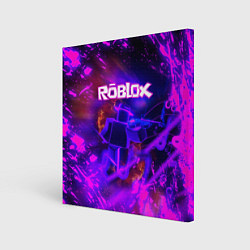 Холст квадратный MUSIC ROBLOX РОБЛОКС Z, цвет: 3D-принт