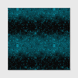 Холст квадратный Черно-синие блестки, цвет: 3D-принт — фото 2