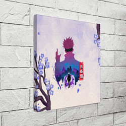 Холст квадратный Годжо Сатору Магическая битва, цвет: 3D-принт — фото 2