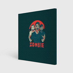 Холст квадратный Zombie, цвет: 3D-принт