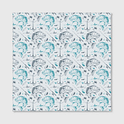 Холст квадратный Рыбалка, цвет: 3D-принт — фото 2