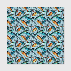 Холст квадратный Воблеры, цвет: 3D-принт — фото 2