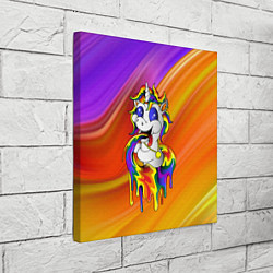 Холст квадратный Единорог Unicorn Rainbow Z, цвет: 3D-принт — фото 2