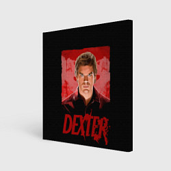 Холст квадратный Dexter Декстер портрет постер, цвет: 3D-принт