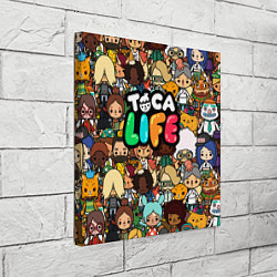 Холст квадратный Toca Life: Persons, цвет: 3D-принт — фото 2