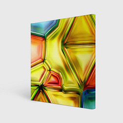 Холст квадратный Абстрактная абстракция, цвет: 3D-принт