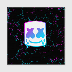 Холст квадратный MARSHMELLO NEON МАРШМЕЛЛО НЕОН, цвет: 3D-принт — фото 2