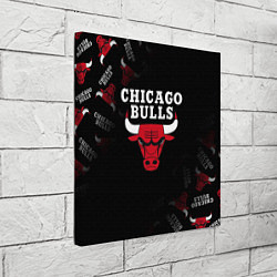 Холст квадратный ЧИКАГО БУЛЛС БЫКИ CHICAGO BULLS, цвет: 3D-принт — фото 2