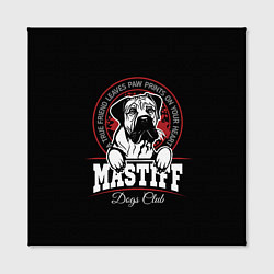 Холст квадратный Мастиф Mastiff, цвет: 3D-принт — фото 2