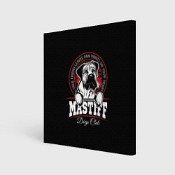 Холст квадратный Мастиф Mastiff, цвет: 3D-принт