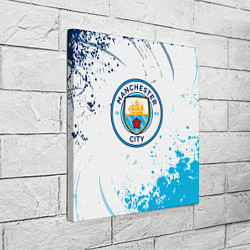 Холст квадратный Manchester City - Футбольный клуб, цвет: 3D-принт — фото 2