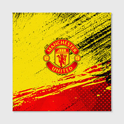 Холст квадратный Manchester United Футбольный клуб, цвет: 3D-принт — фото 2