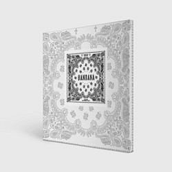 Холст квадратный Big Baby Tape x Kizaru BANDANA Бандана Кизару Тейп, цвет: 3D-принт