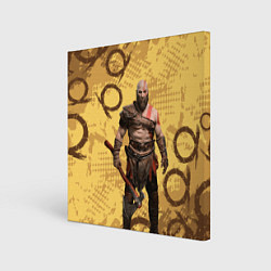 Холст квадратный God of War Kratos Год оф Вар Кратос, цвет: 3D-принт