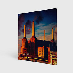 Холст квадратный Animals - Pink Floyd, цвет: 3D-принт