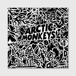 Холст квадратный Arctic monkeys Pattern, цвет: 3D-принт — фото 2