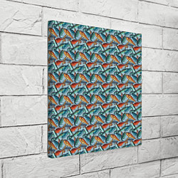Холст квадратный Приманки Рыболовные, цвет: 3D-принт — фото 2