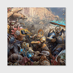 Холст квадратный Битва Рыцарского ордена Империи, цвет: 3D-принт — фото 2