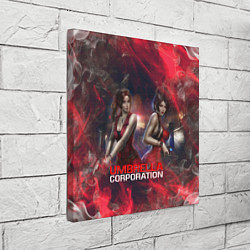 Холст квадратный UMBRELLA CORP АМБРЕЛЛА КОРП RESIDENT EVIL, цвет: 3D-принт — фото 2