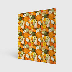 Холст квадратный Тыквы Pumpkin, цвет: 3D-принт