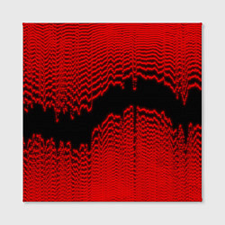 Холст квадратный Красная волна, цвет: 3D-принт — фото 2