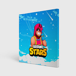 Холст квадратный GROM BRAWL STARS GAME, цвет: 3D-принт
