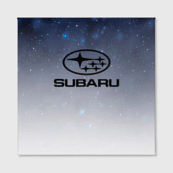 Холст квадратный SUBARU авто, супер, цвет: 3D-принт — фото 2