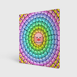 Холст квадратный Psychedelic Lalafanfan, цвет: 3D-принт