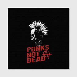 Холст квадратный Punks Not Dead, цвет: 3D-принт — фото 2