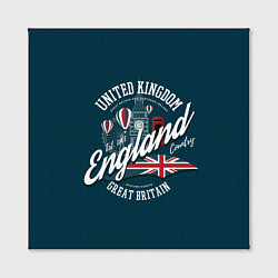 Холст квадратный Англия England, цвет: 3D-принт — фото 2
