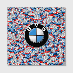 Холст квадратный BMW M PATTERN LOGO, цвет: 3D-принт — фото 2
