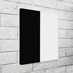 Холст квадратный Black and white чб, цвет: 3D-принт — фото 2