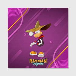 Холст квадратный Rayman в шляпе Legends, цвет: 3D-принт — фото 2