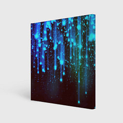Холст квадратный Звездопад Звёздный дождь, цвет: 3D-принт