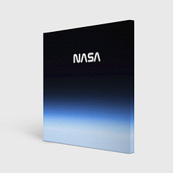Холст квадратный NASA с МКС, цвет: 3D-принт