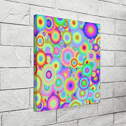 Холст квадратный Disco-Tie-Dye, цвет: 3D-принт — фото 2