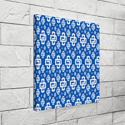Холст квадратный Blue Pattern Dope Camo Dope Street Market, цвет: 3D-принт — фото 2