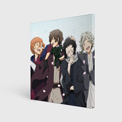 Холст квадратный Bungo Stray Dogs art, цвет: 3D-принт